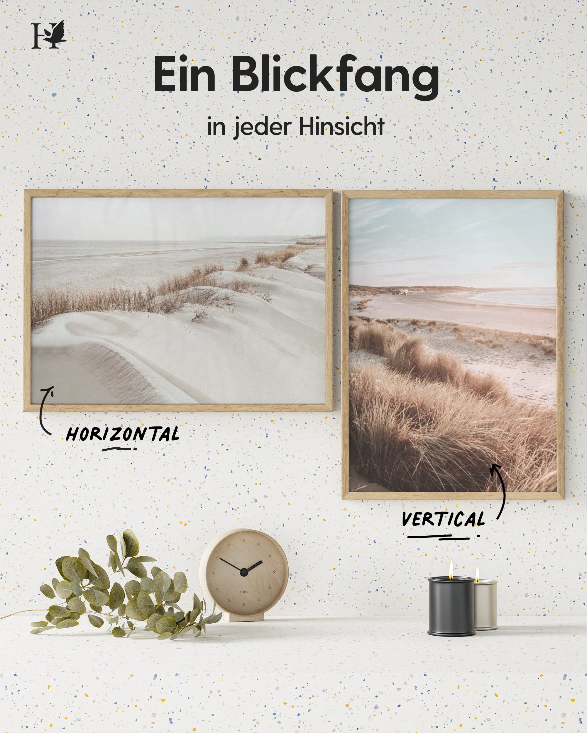 Bilderrahmen Holz Eiche Model Forever