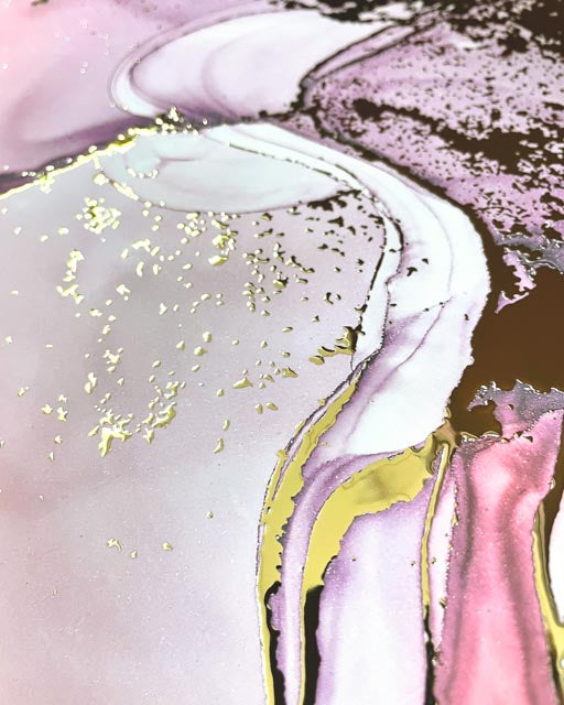 Rosenquarz Goldposter Set