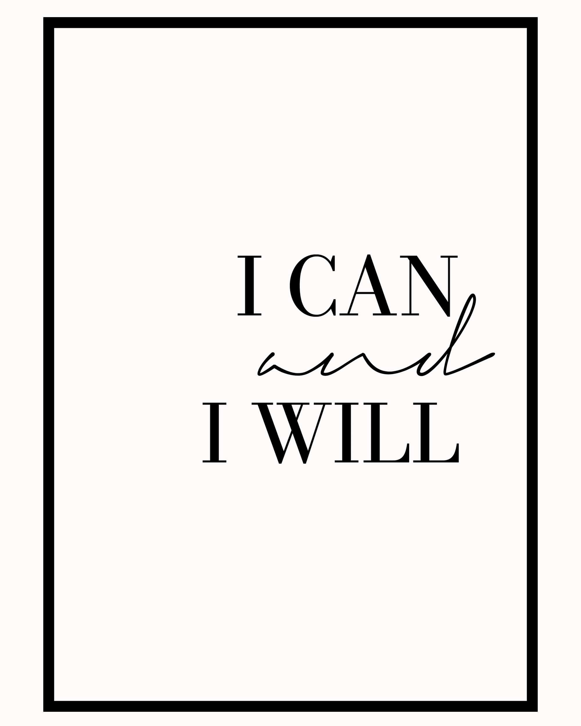You Can