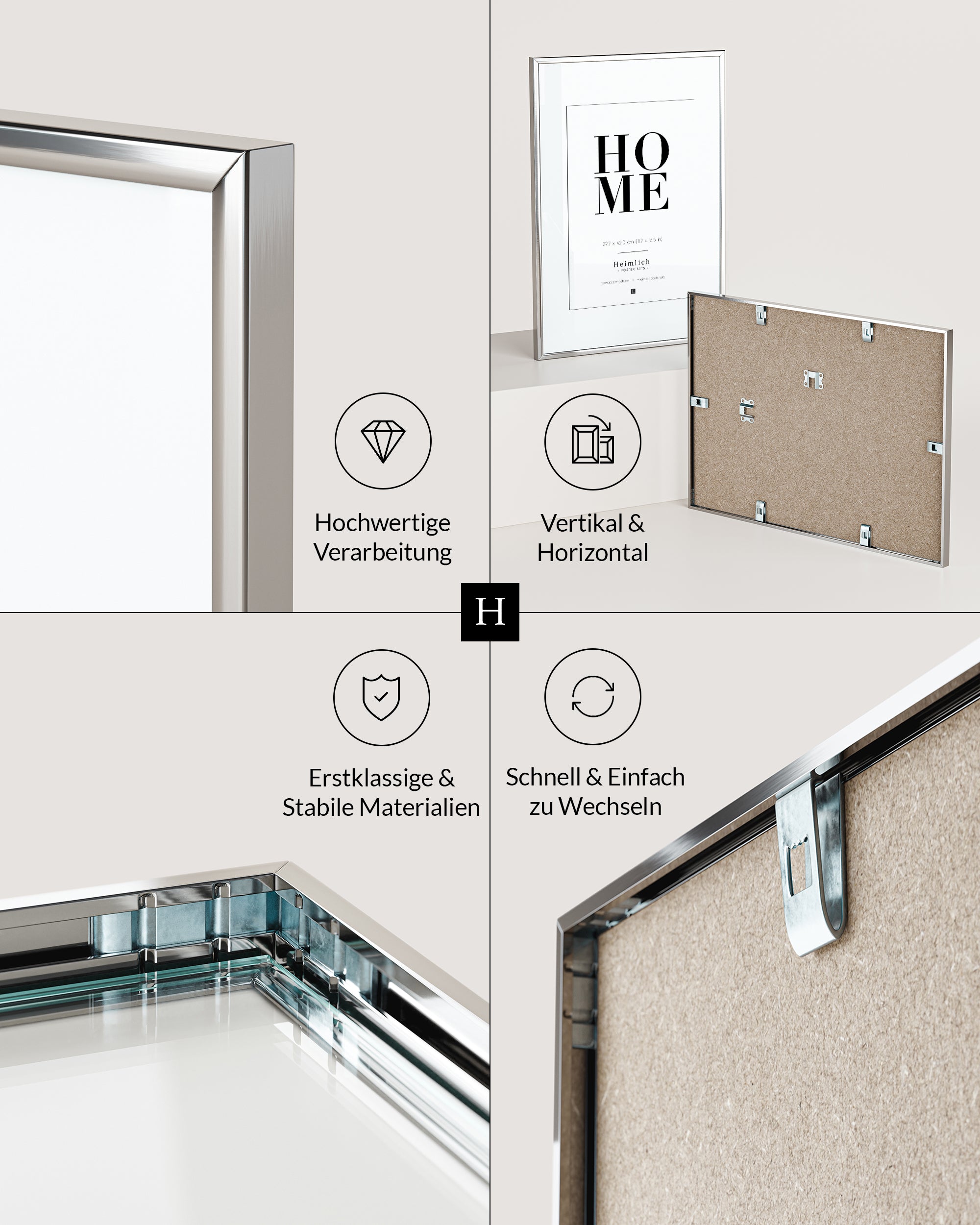 Rosenquarz Goldposter Set