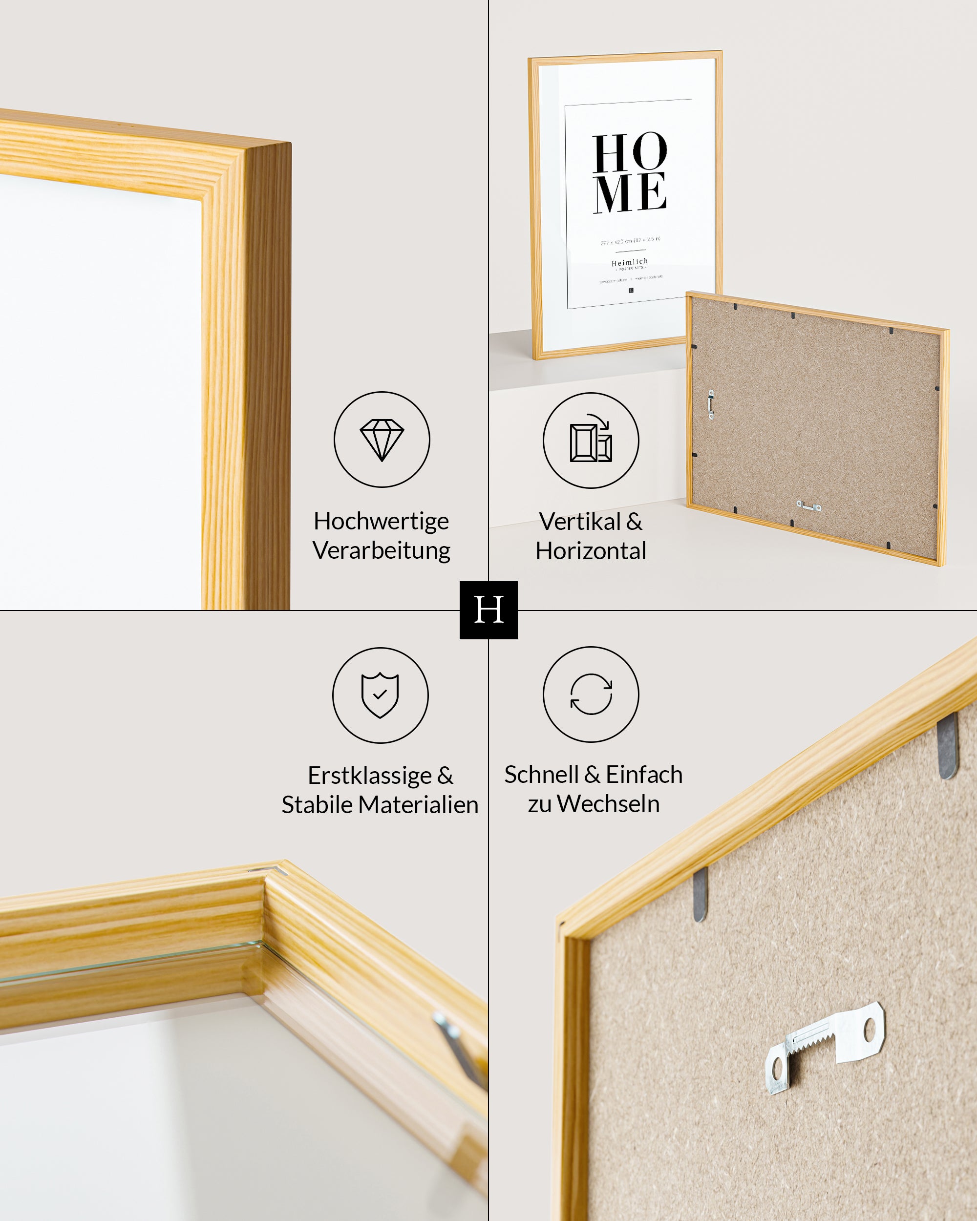 Rosenquarz Goldposter Set