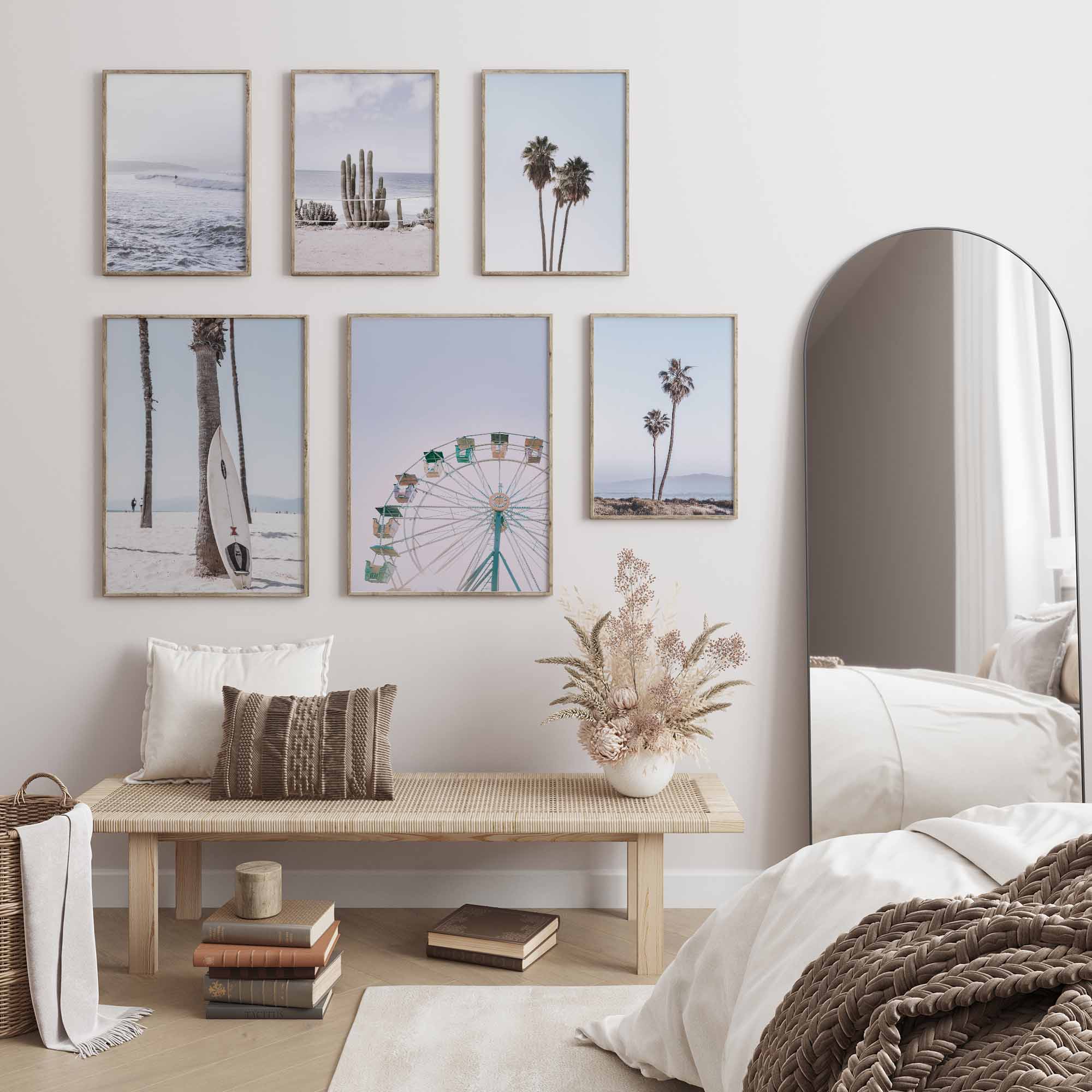 Pastell Surf Palmen