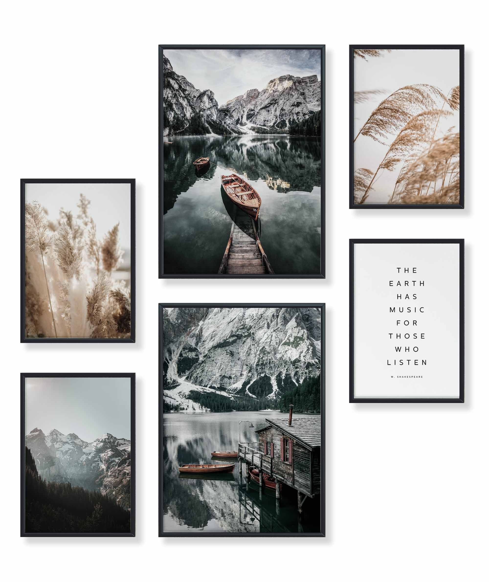 Boot Berge Pampas – Heimlich Poster Sets