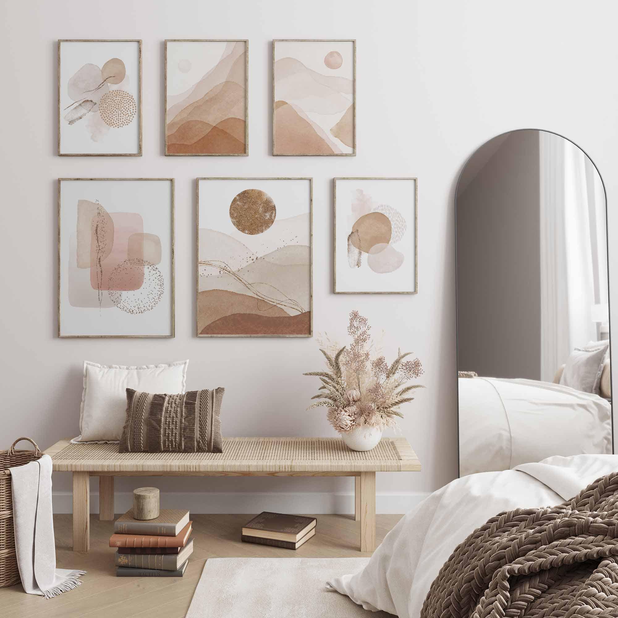 Abstrakt Aquarell Gold III
