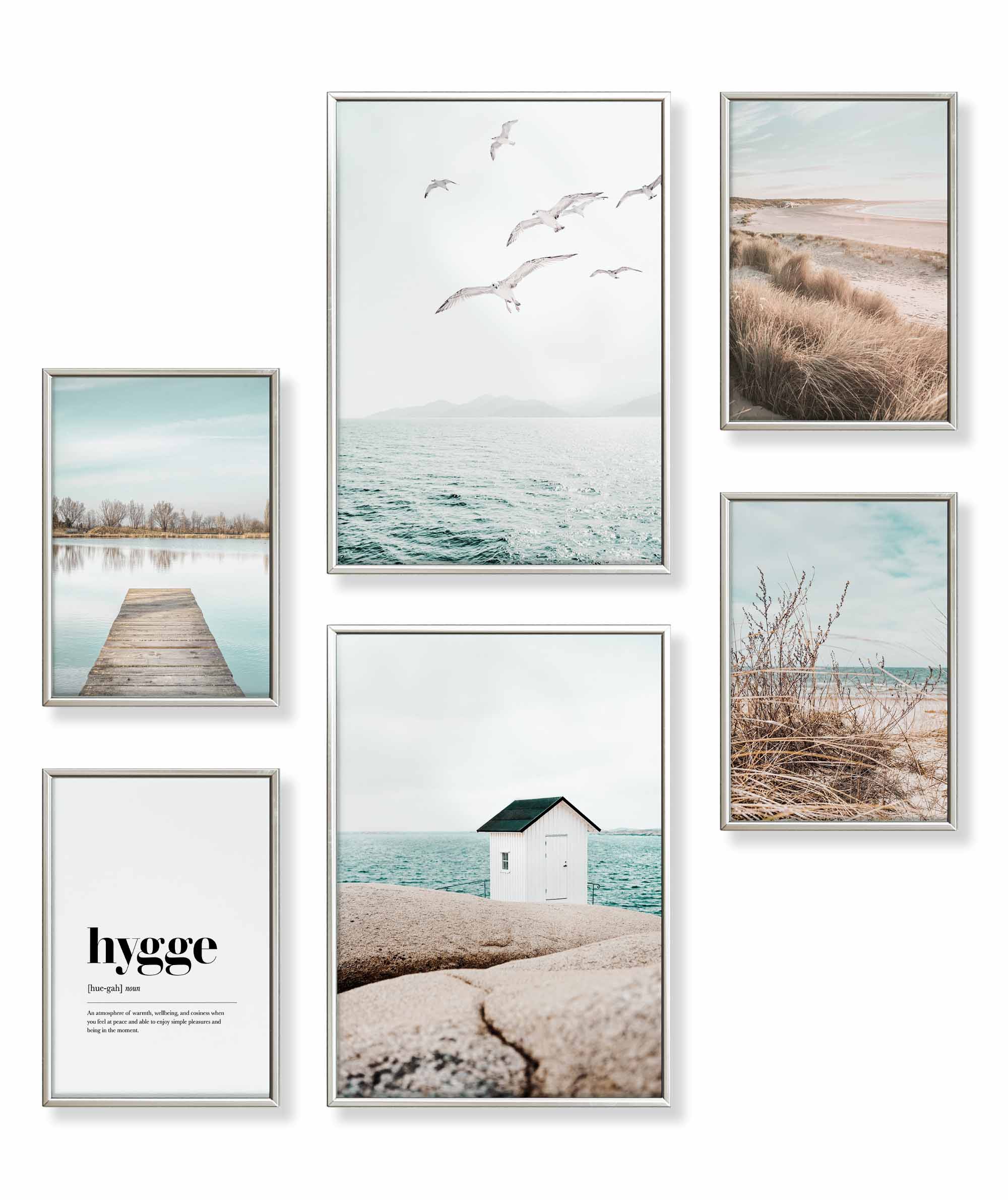 Skandi Meer Strand Möwen