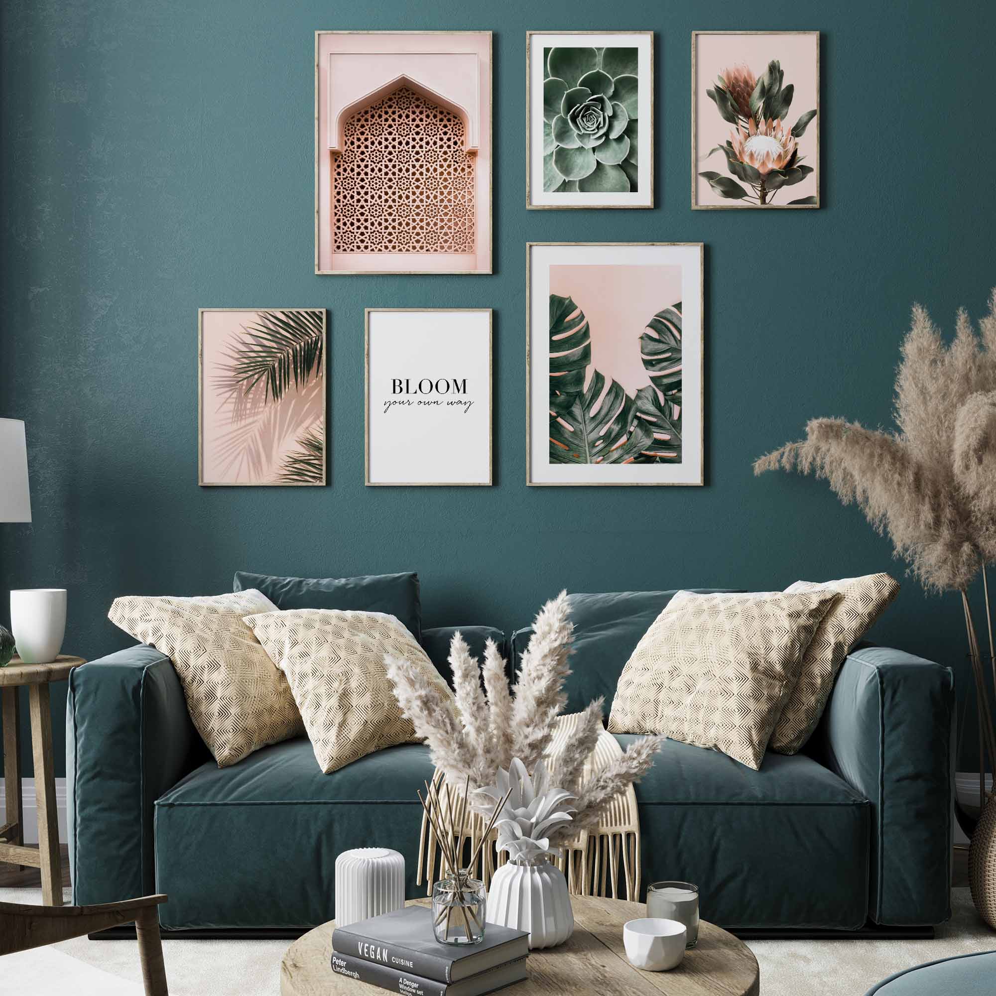 Pastell Monstera Pflanzen