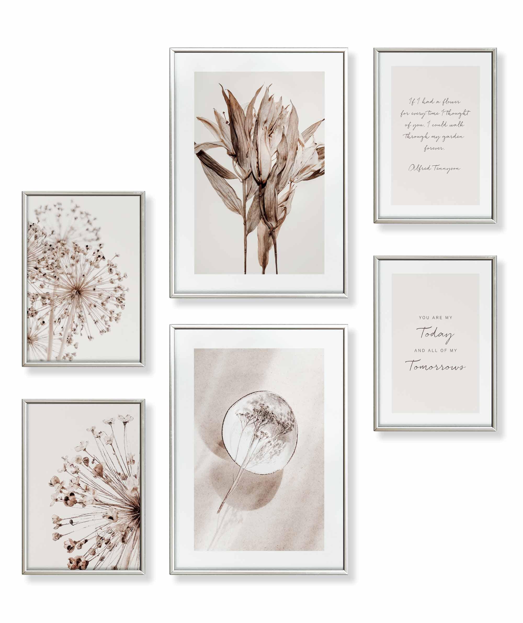Beige Blume Braun