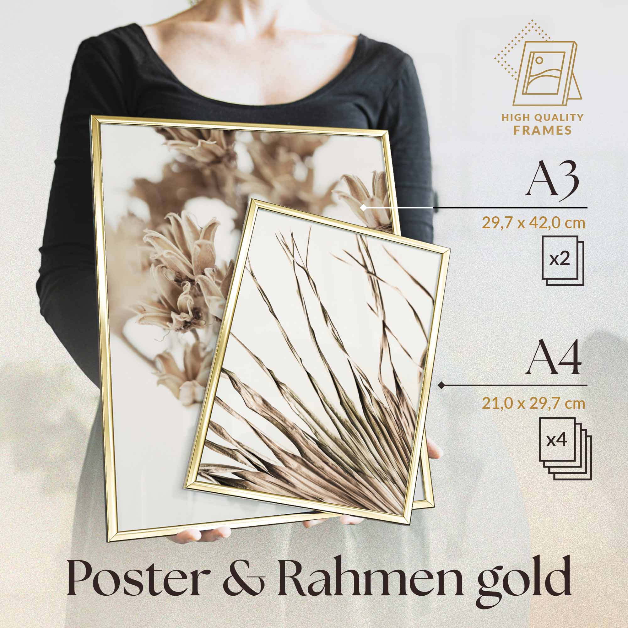 Abstrakt Beige Blume