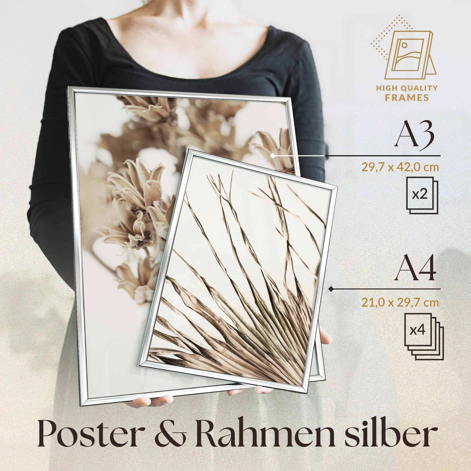 Abstrakt Beige Blume