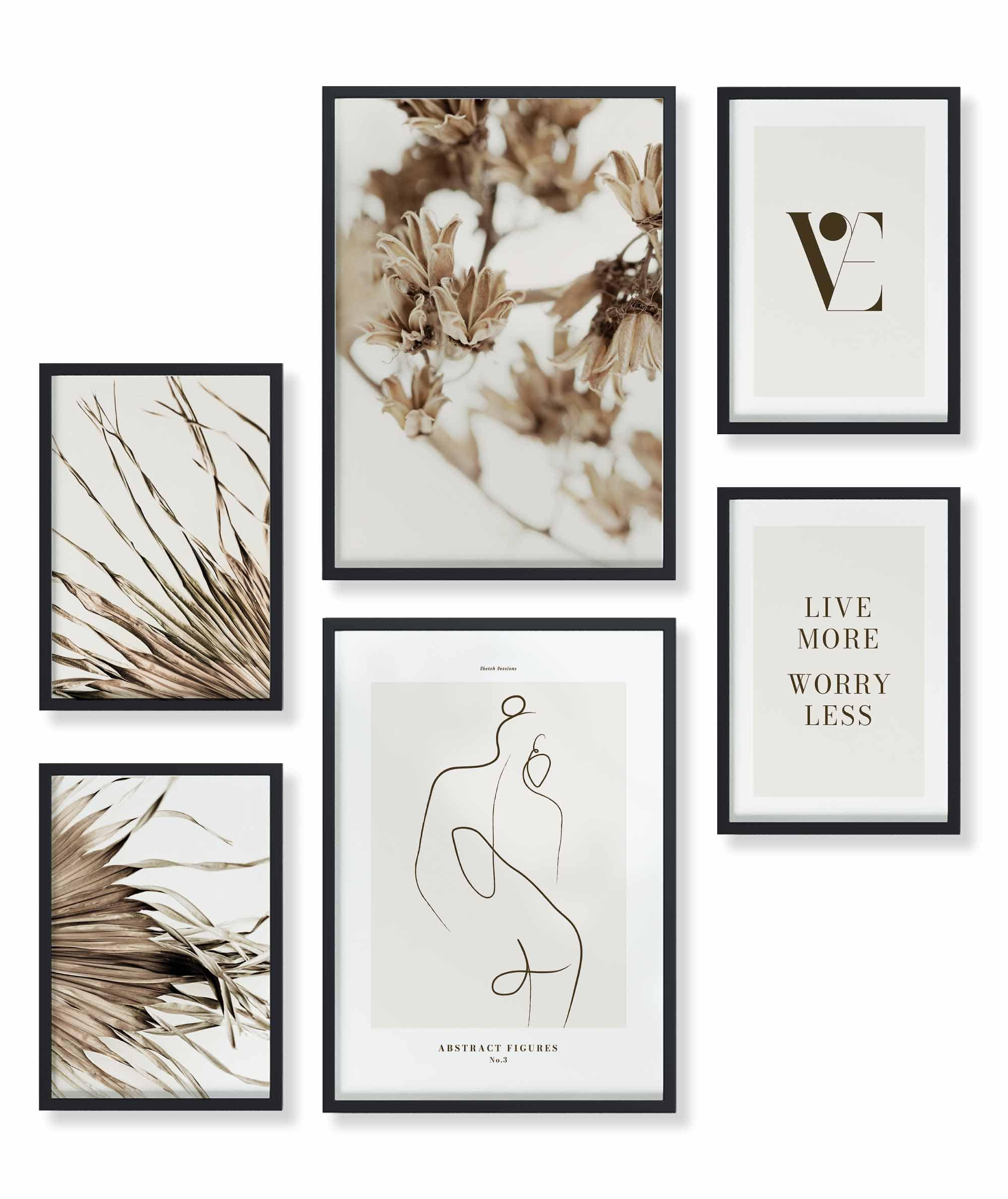 Abstrakt Beige Blume