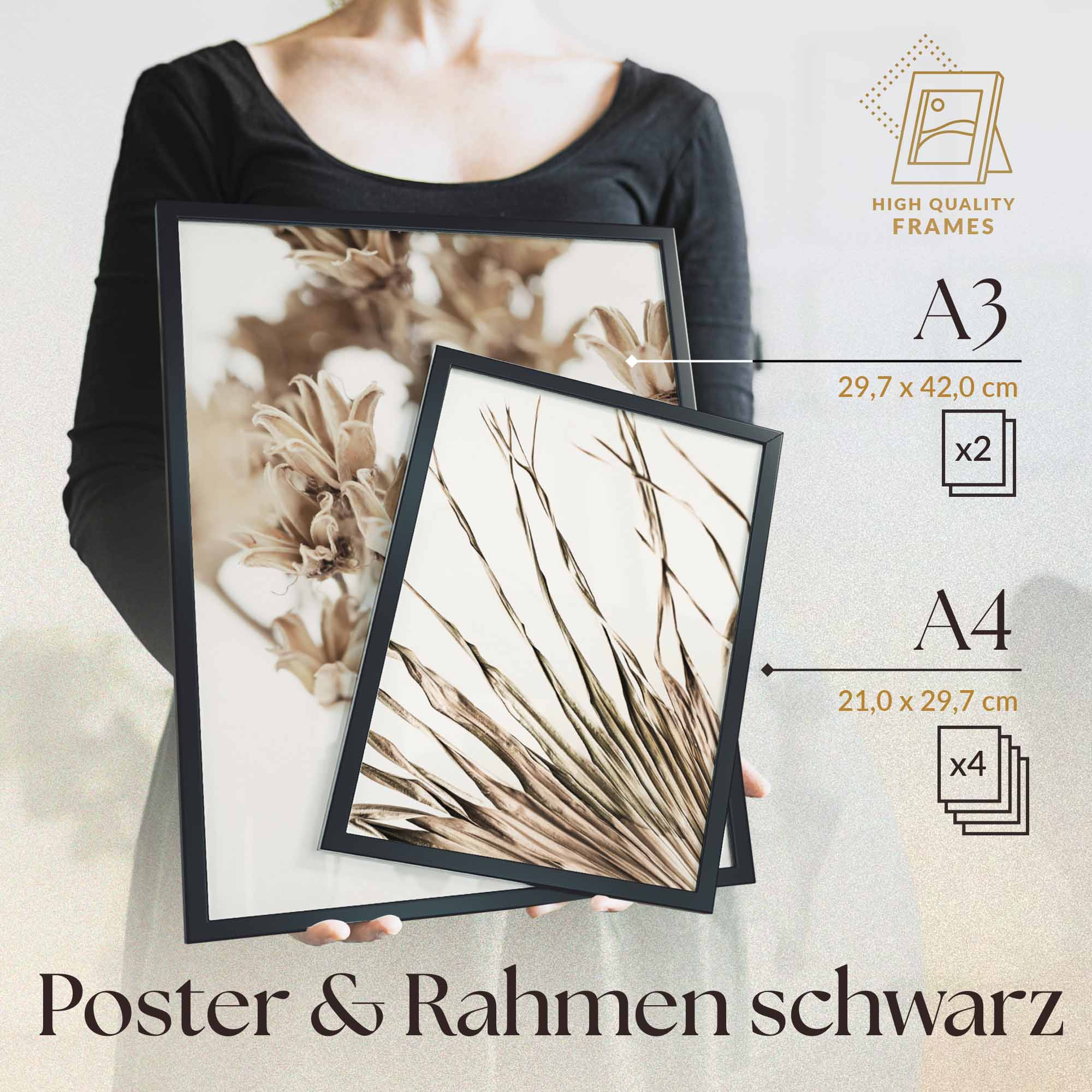 Abstrakt Beige Blume