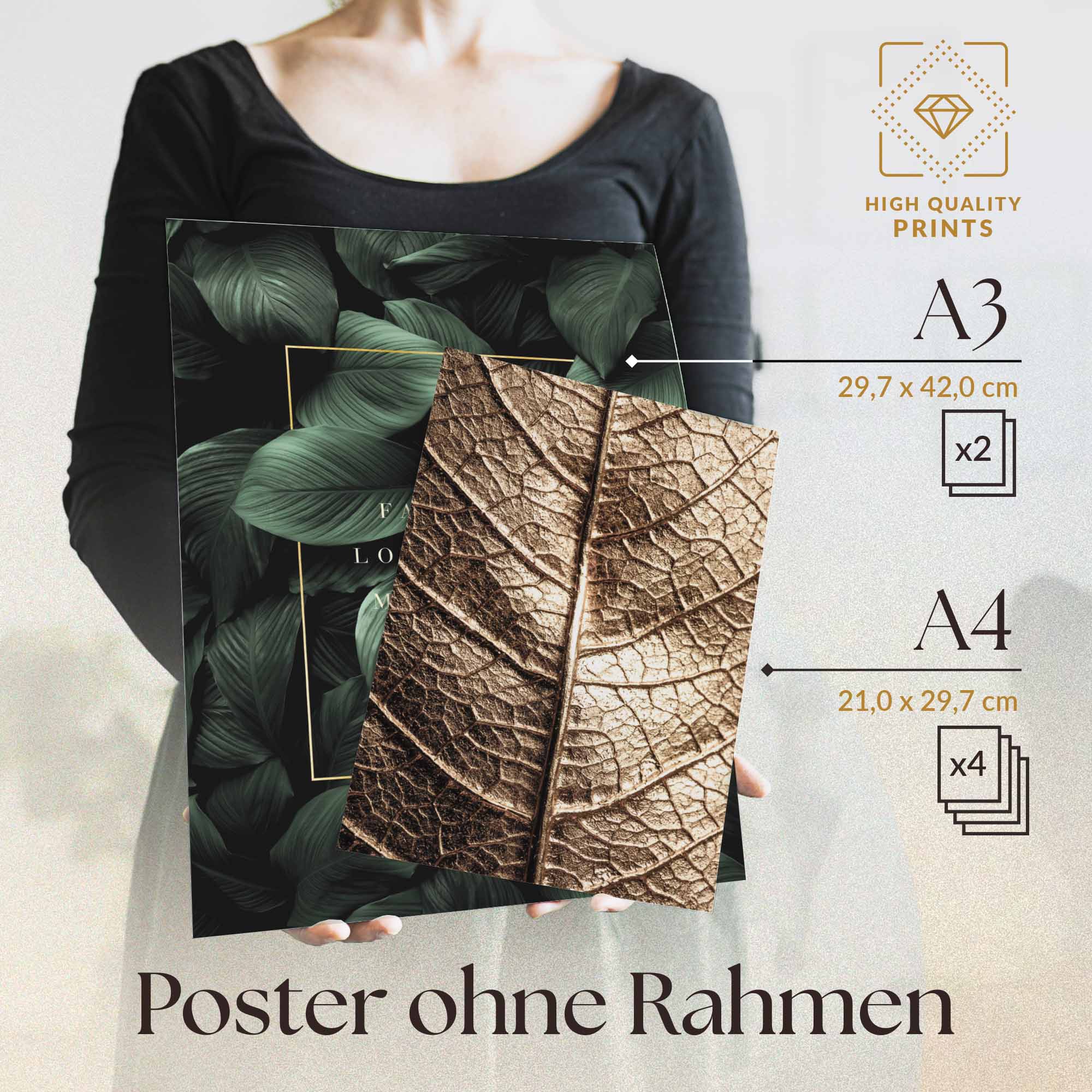 Abstrakt Gold Geometrisch