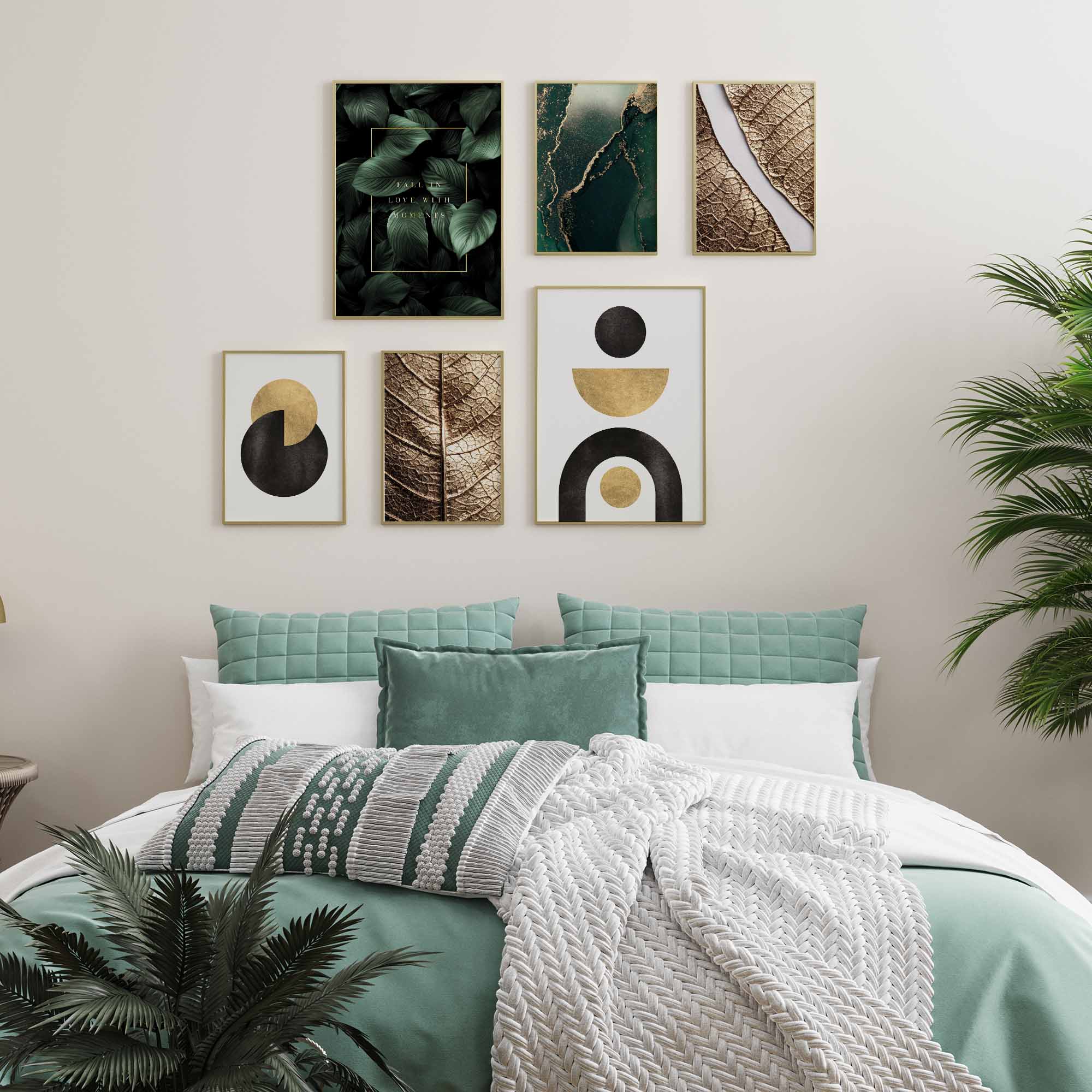 Abstrakt Gold Geometrisch