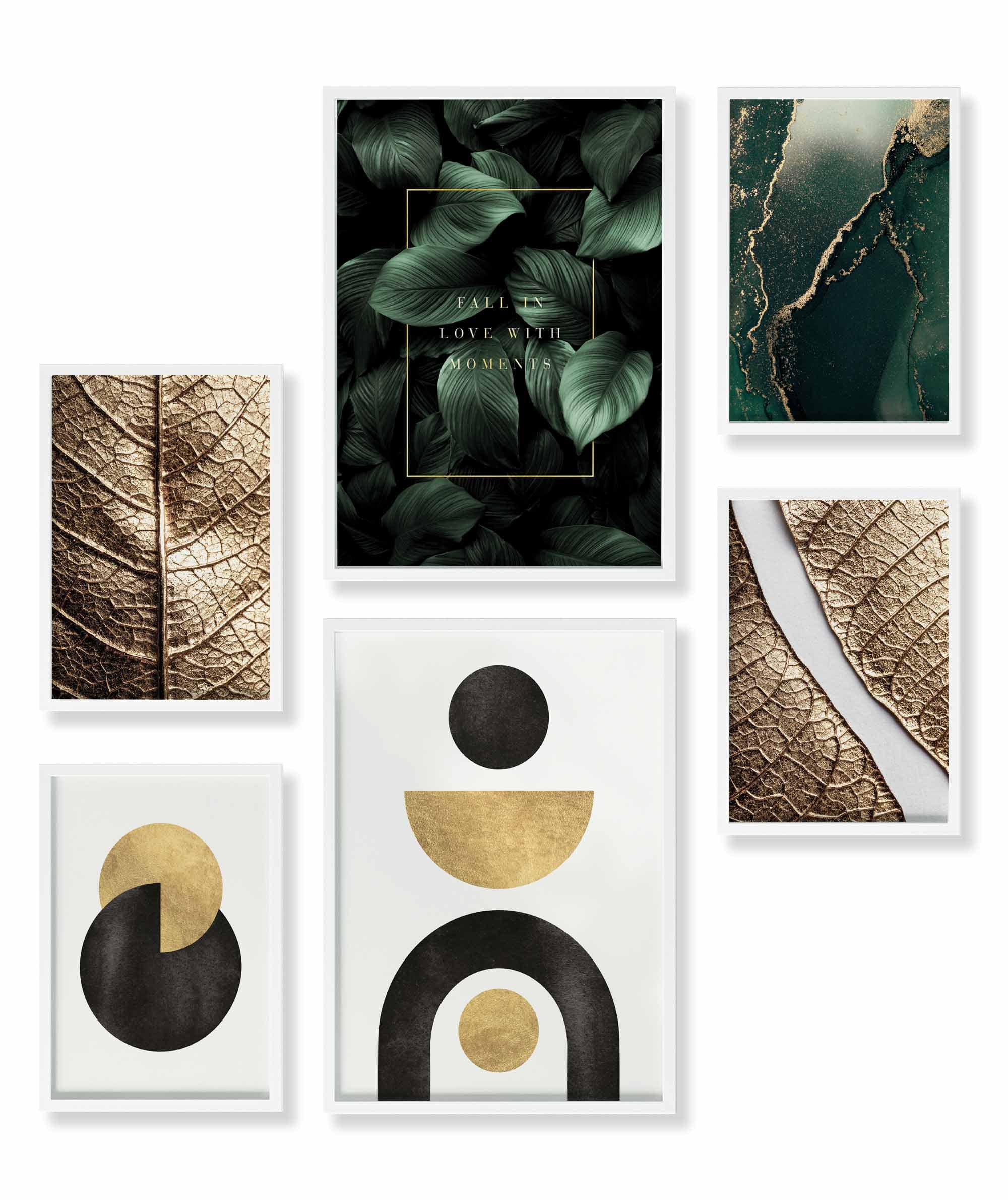 Abstrakt Gold Geometrisch