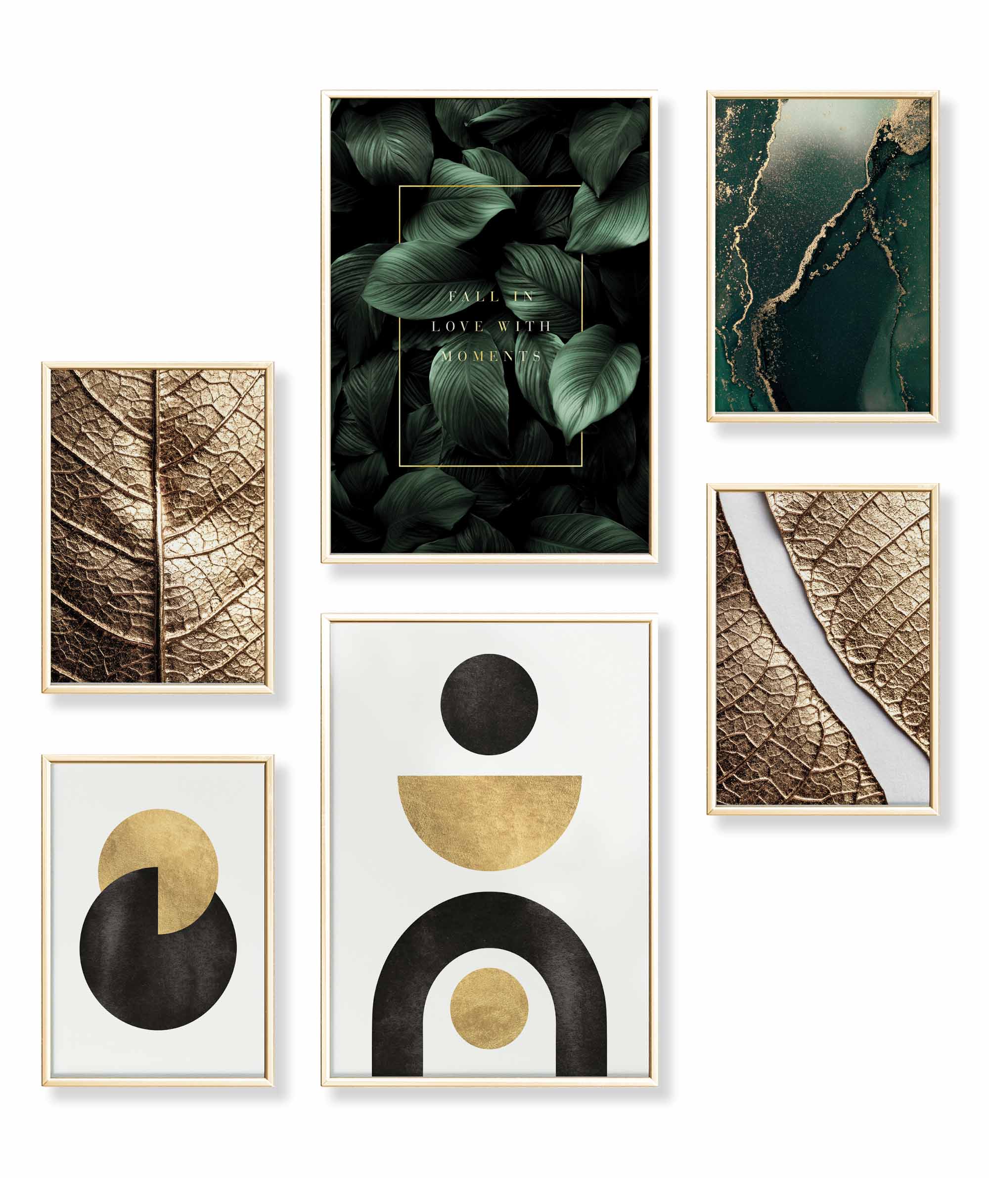 Abstrakt Gold Geometrisch