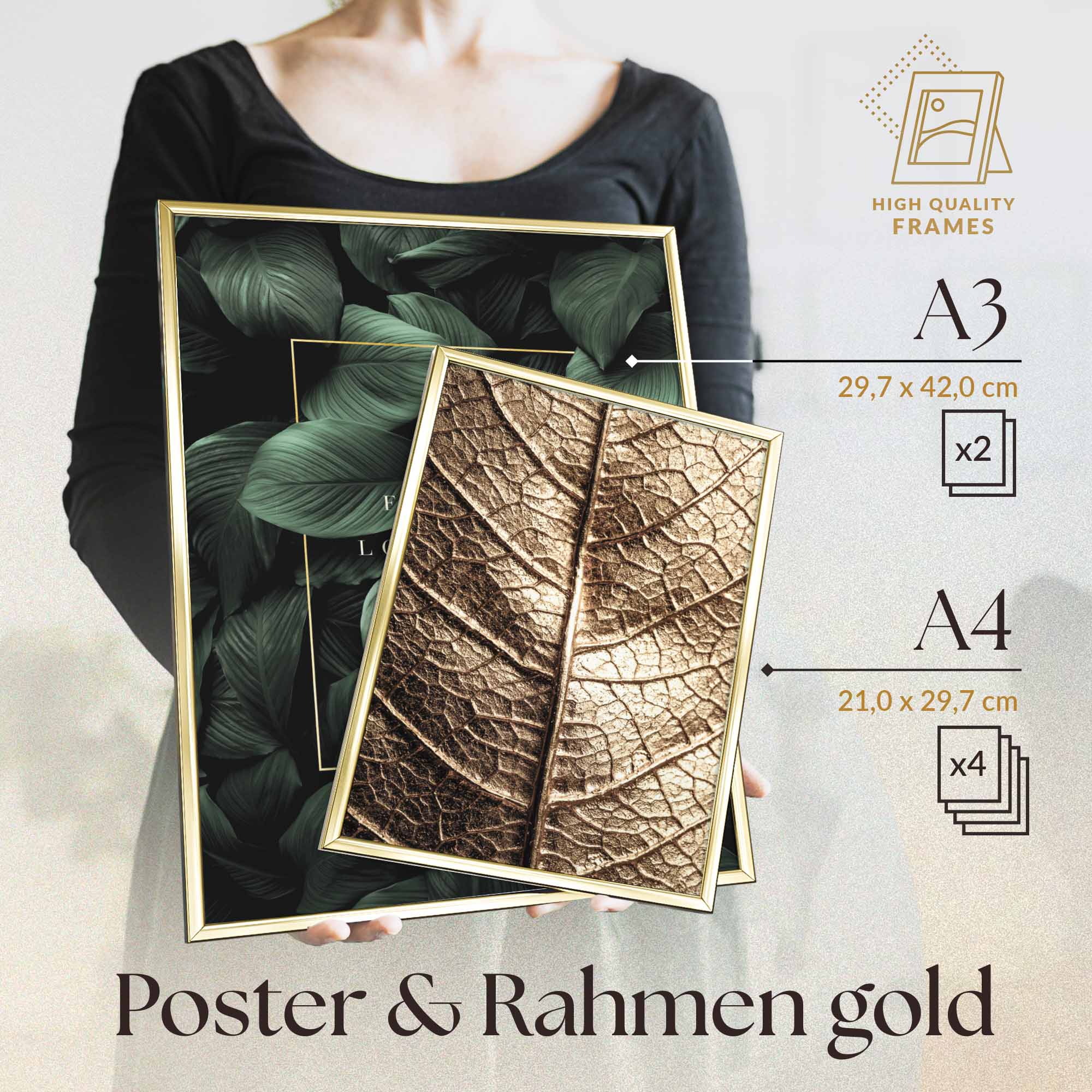 Abstrakt Gold Geometrisch