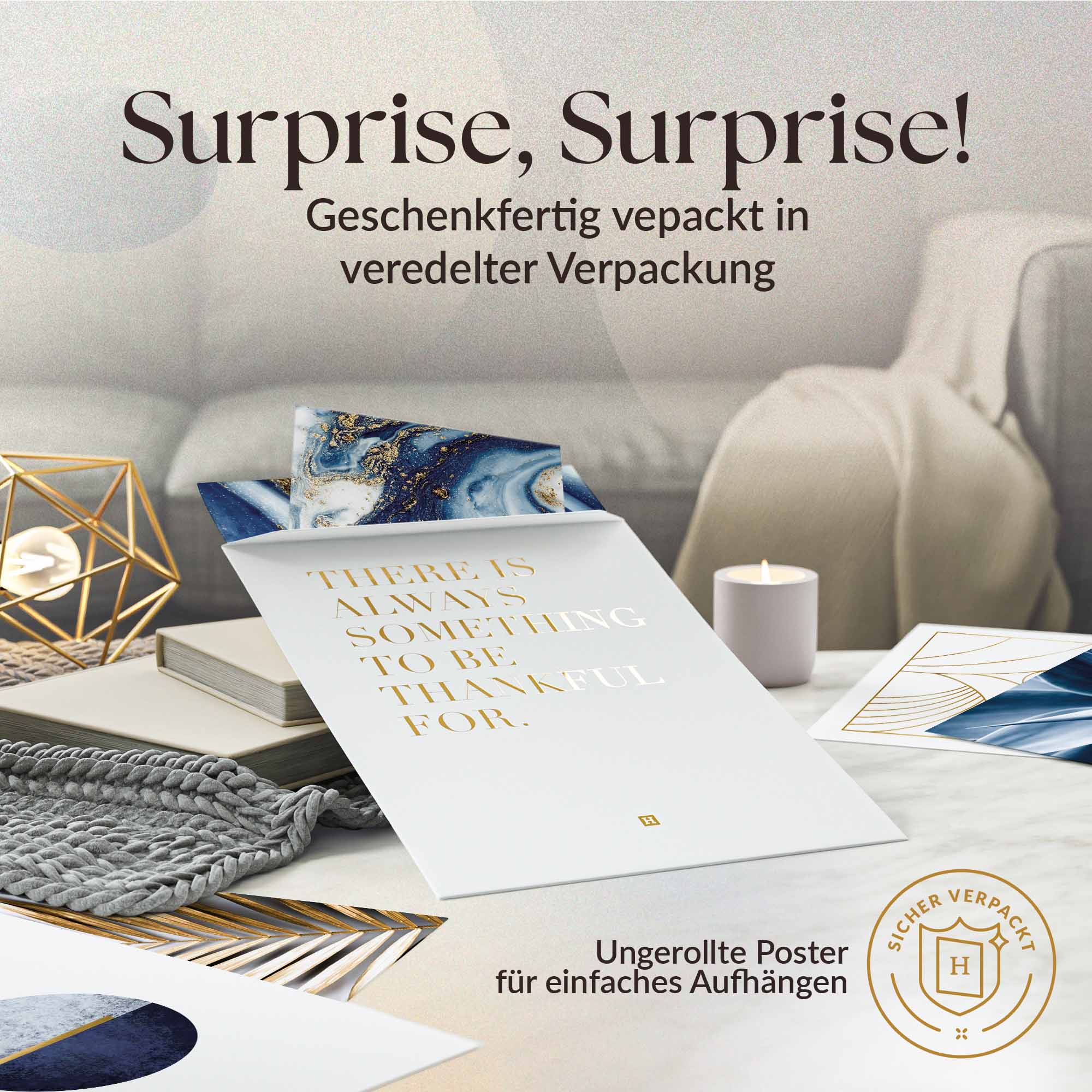 Abstrakt Blau Marrmor