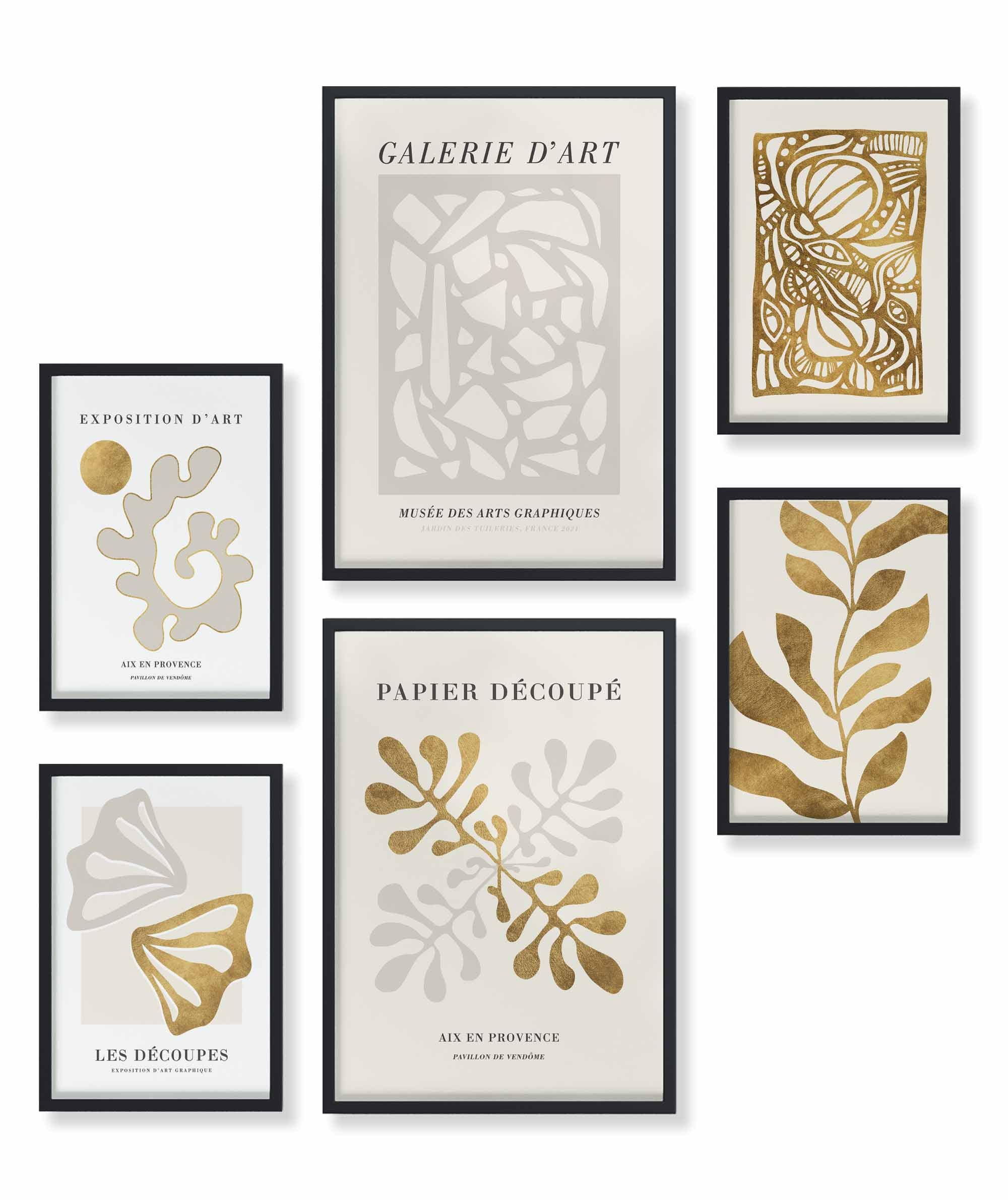 Abstrakt Matisse Gold