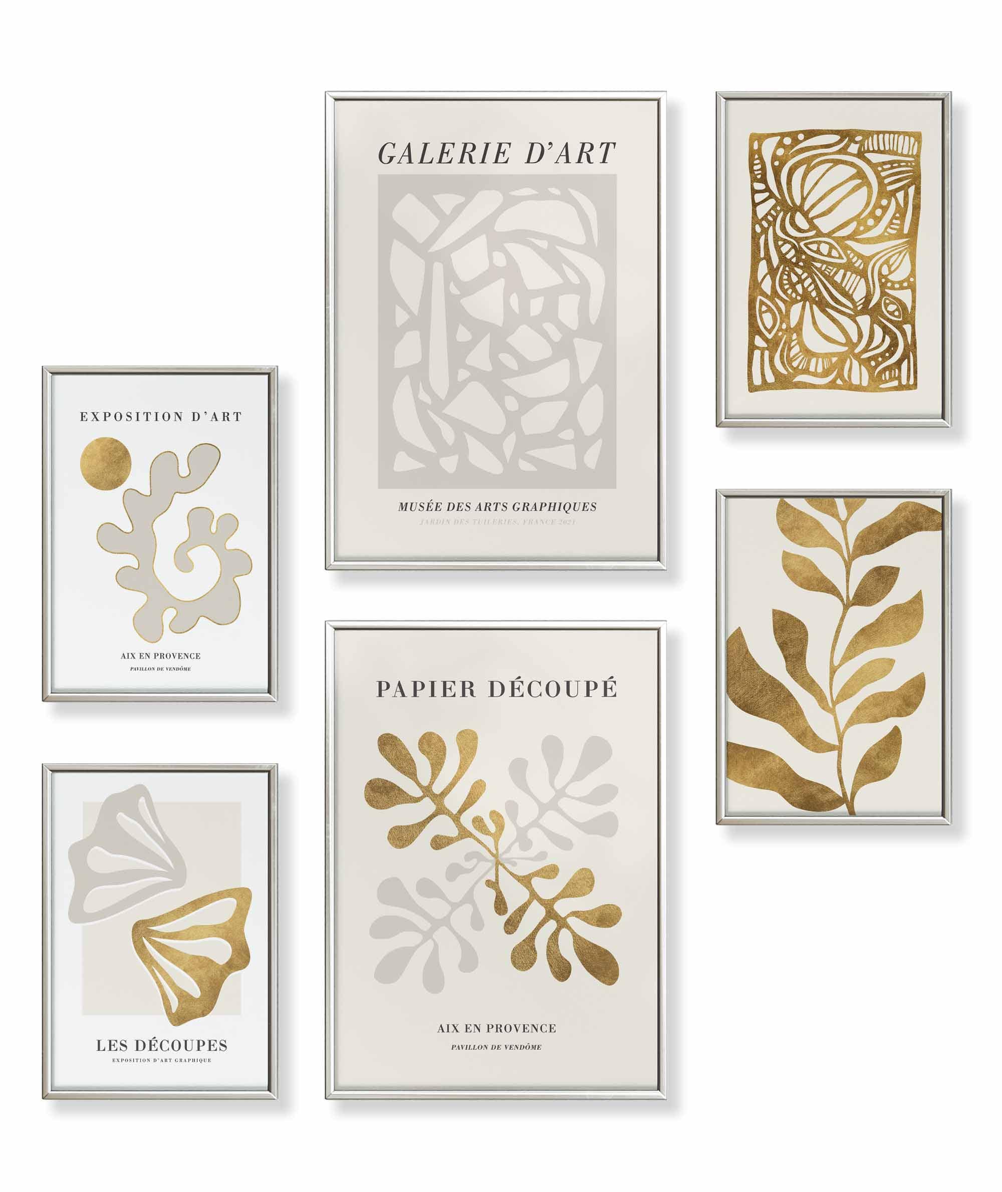Abstrakt Matisse Gold