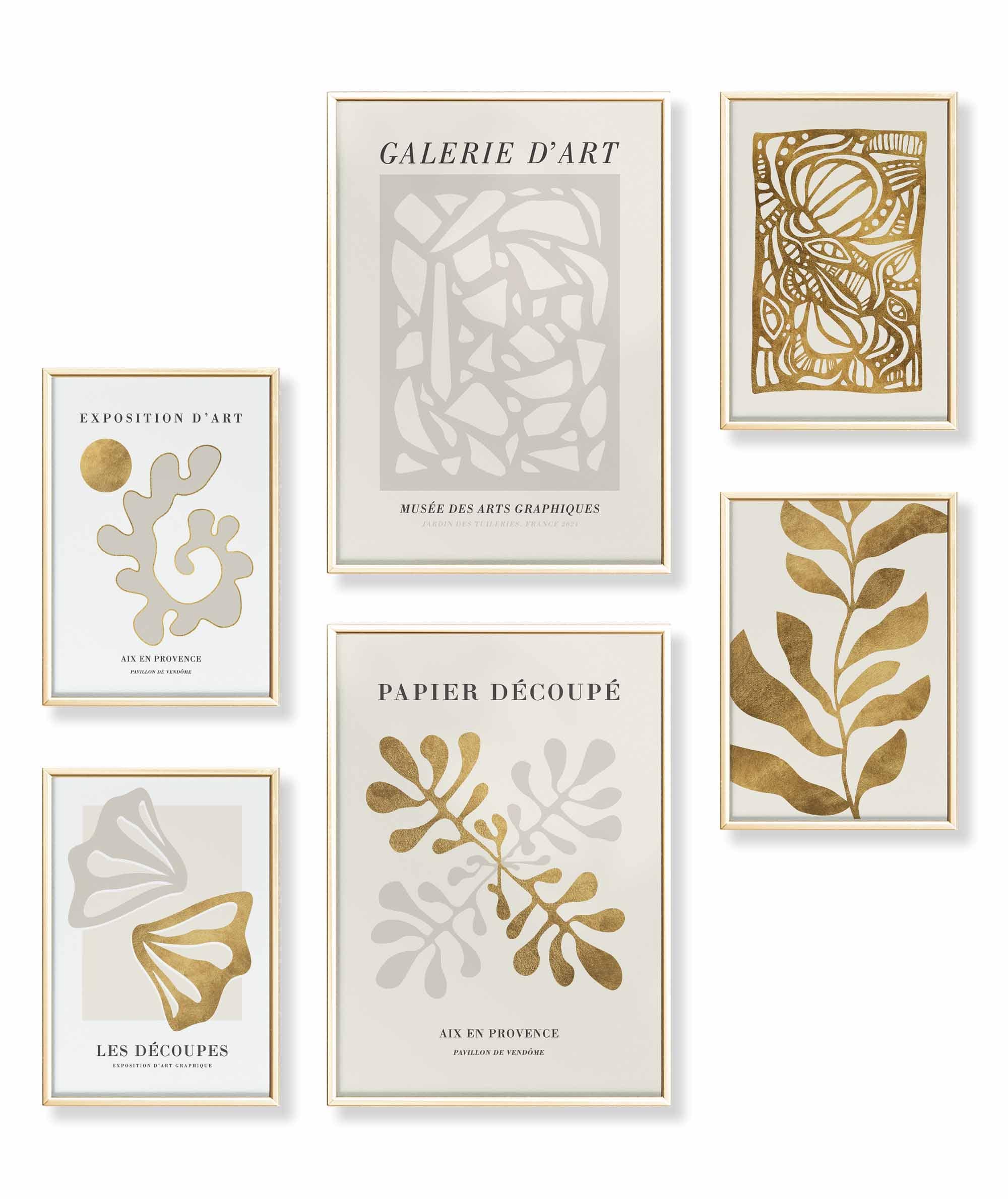 Abstrakt Matisse Gold