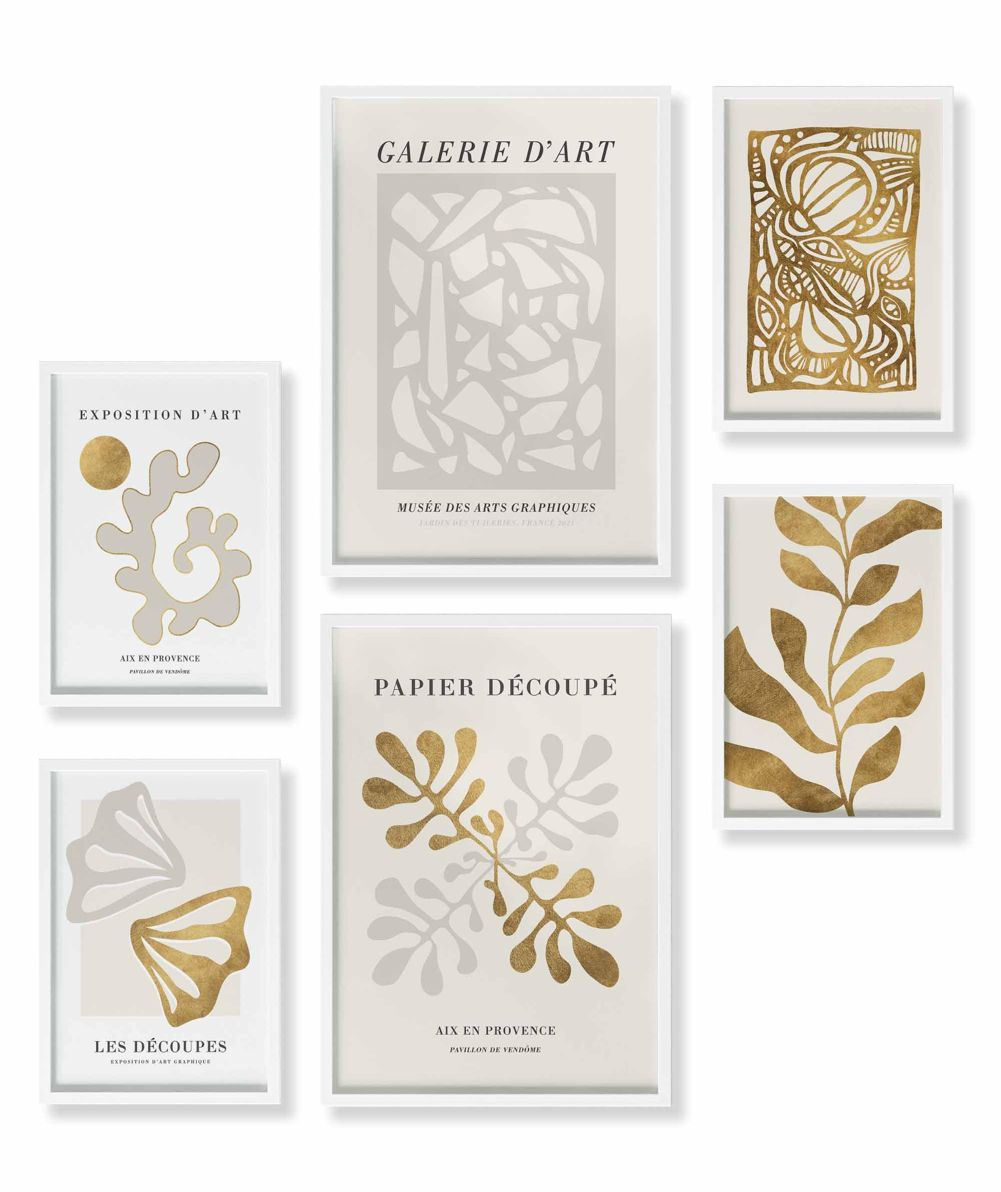 Abstrakt Matisse Gold