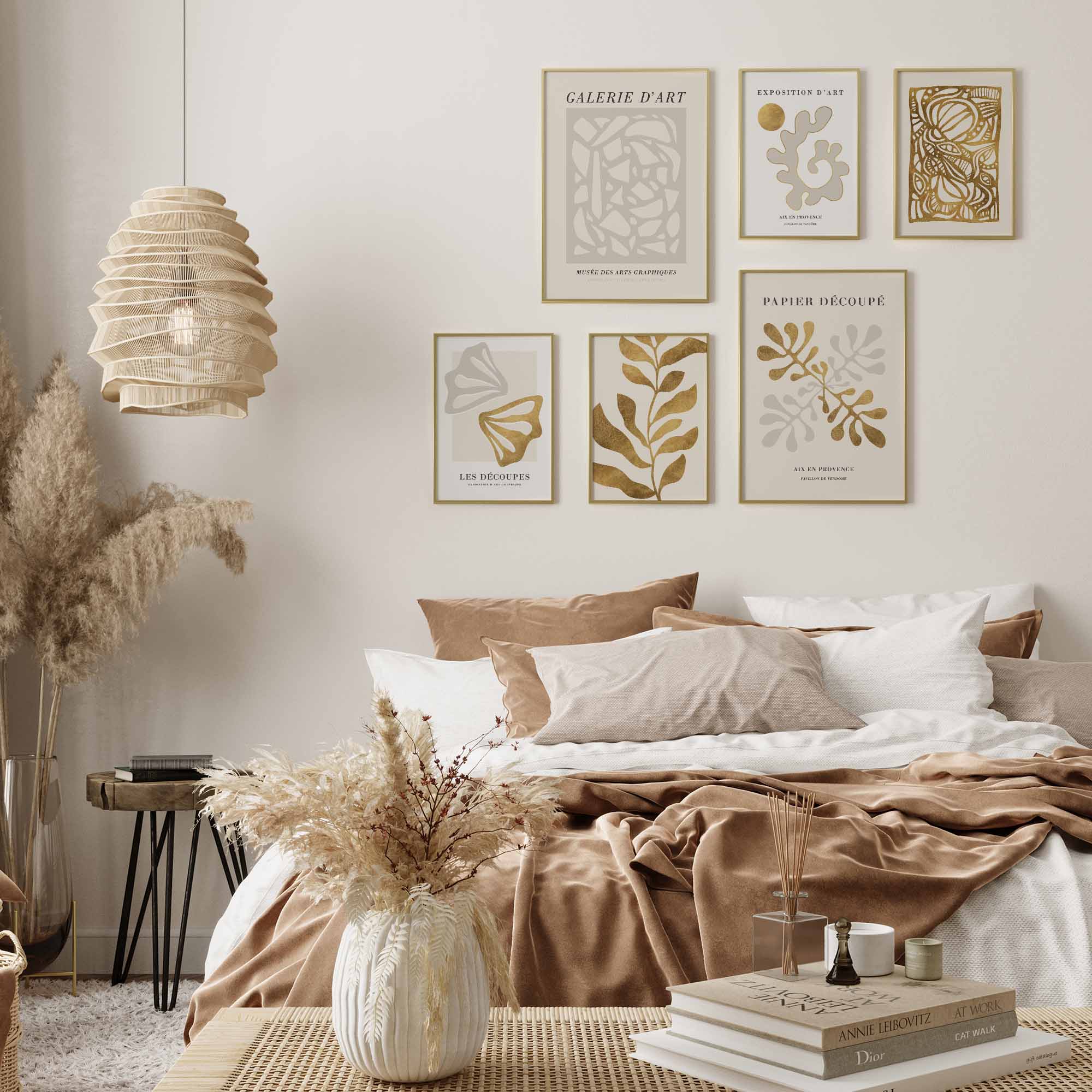 Abstrakt Matisse Gold