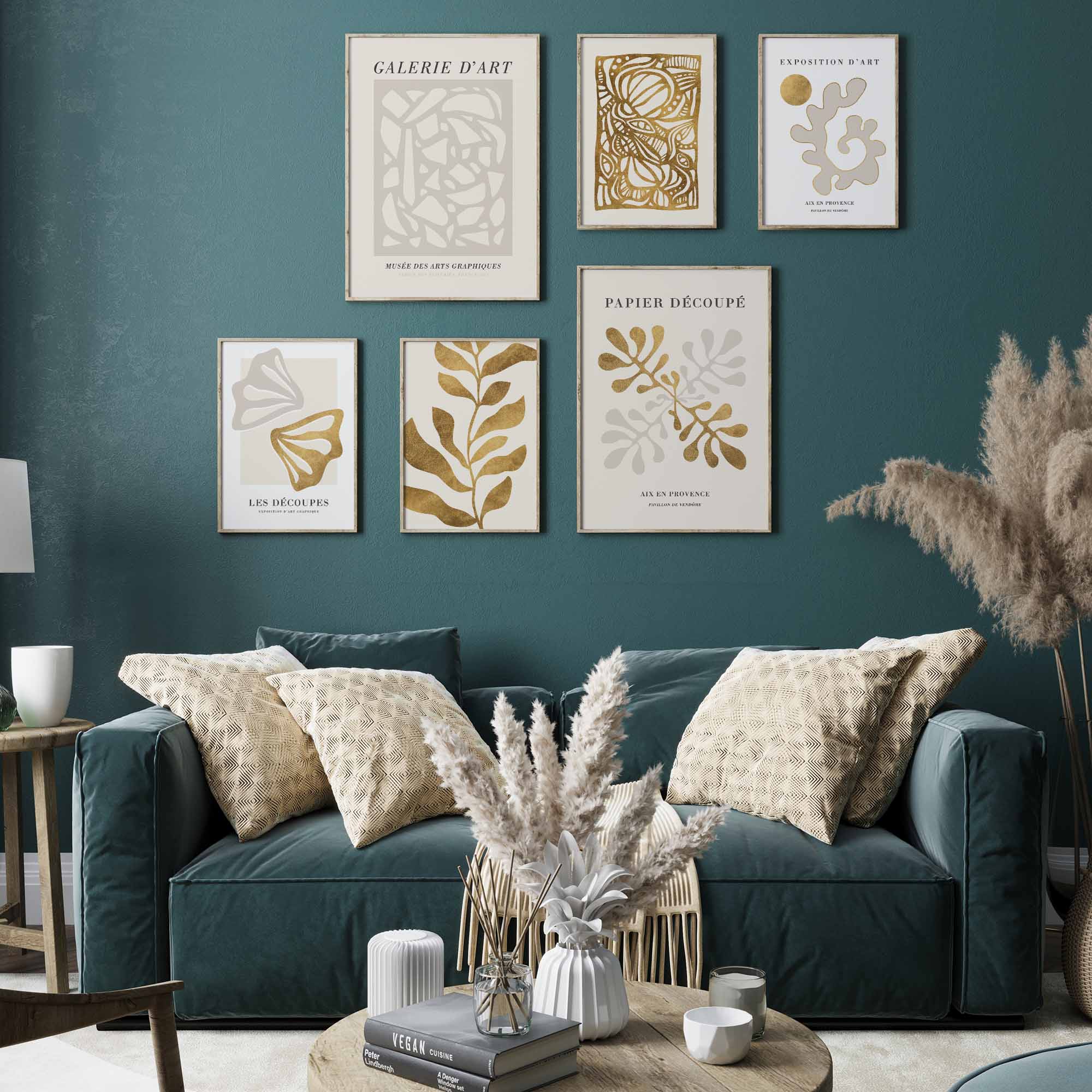 Abstrakt Matisse Gold