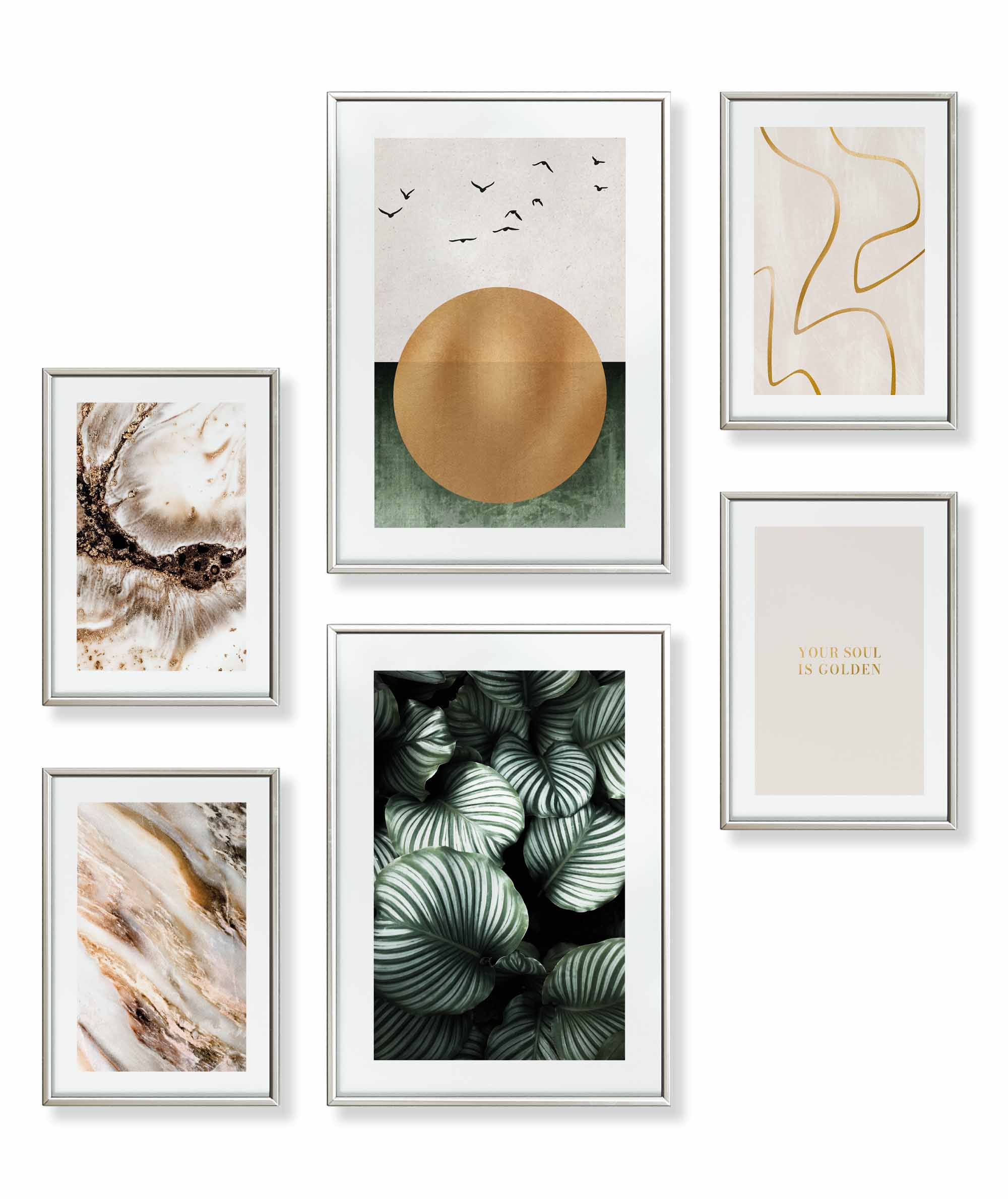 Abstrakt Gold Boho
