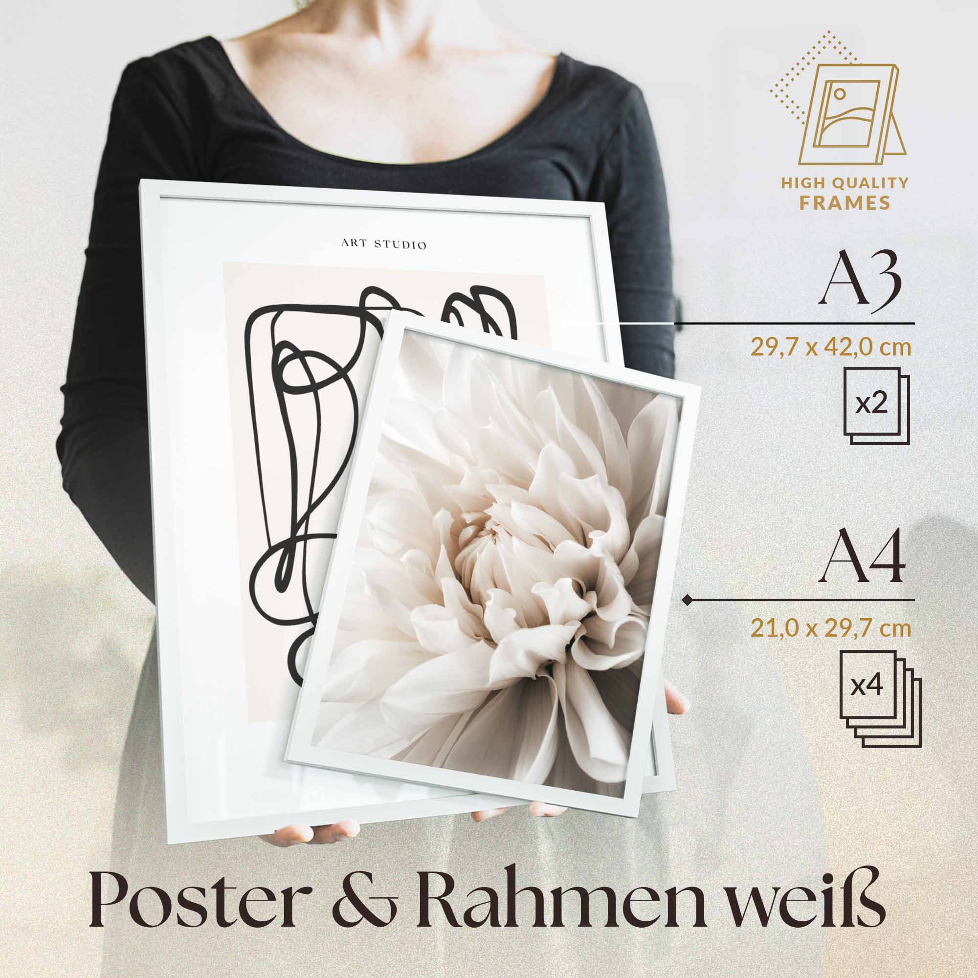 Art Beige Blumen