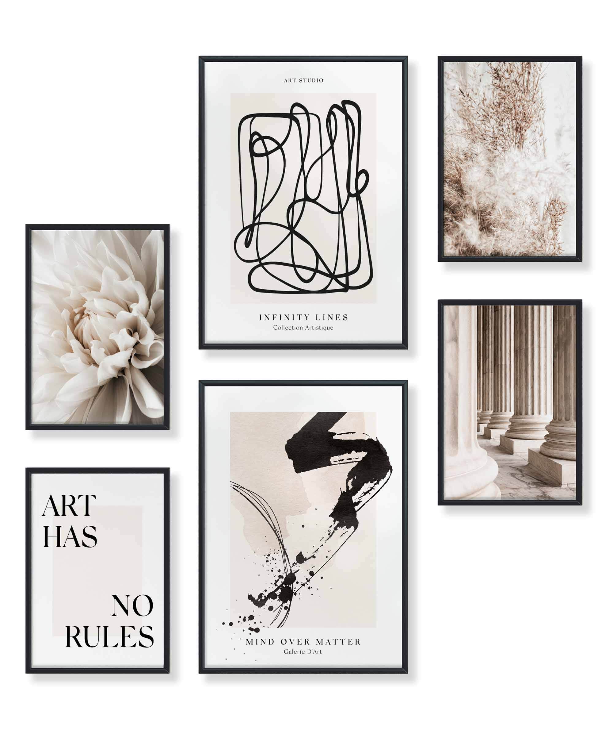 Art Beige Blumen
