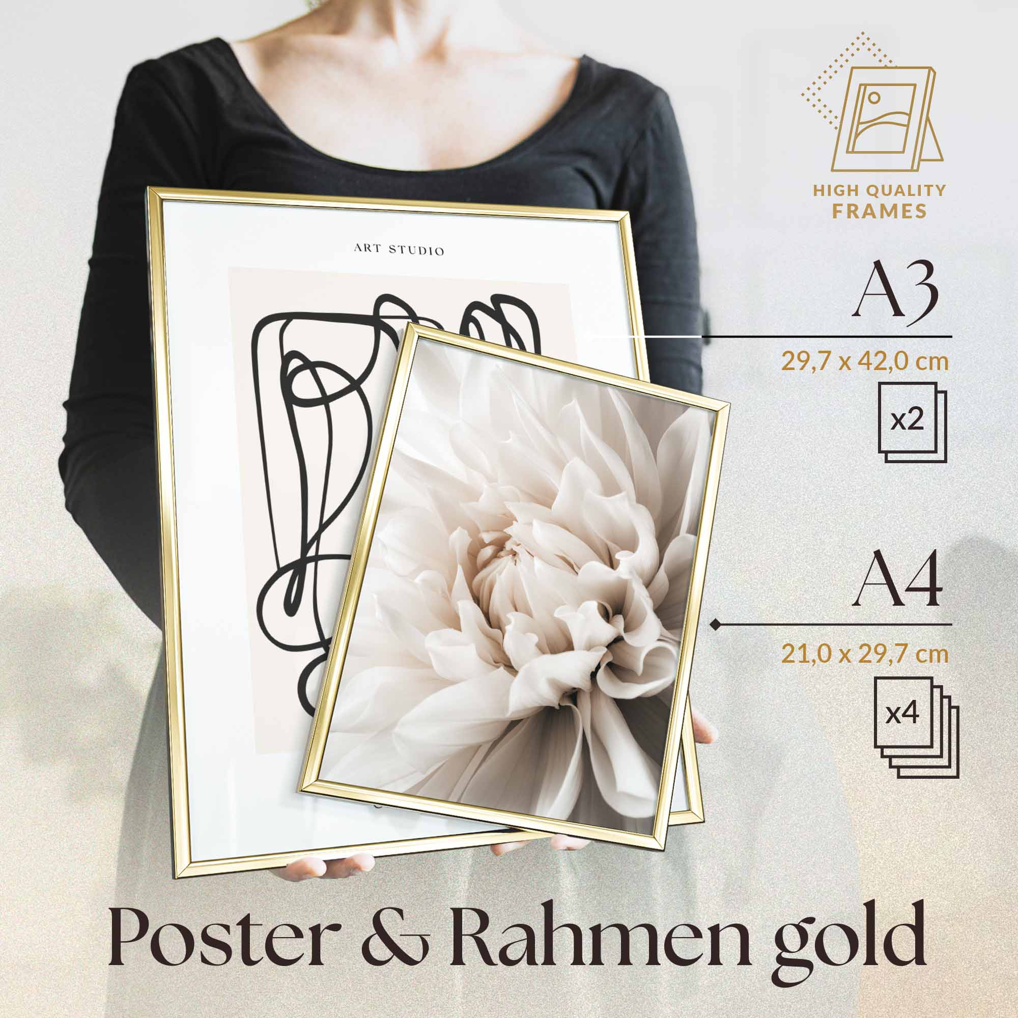 Art Beige Blumen