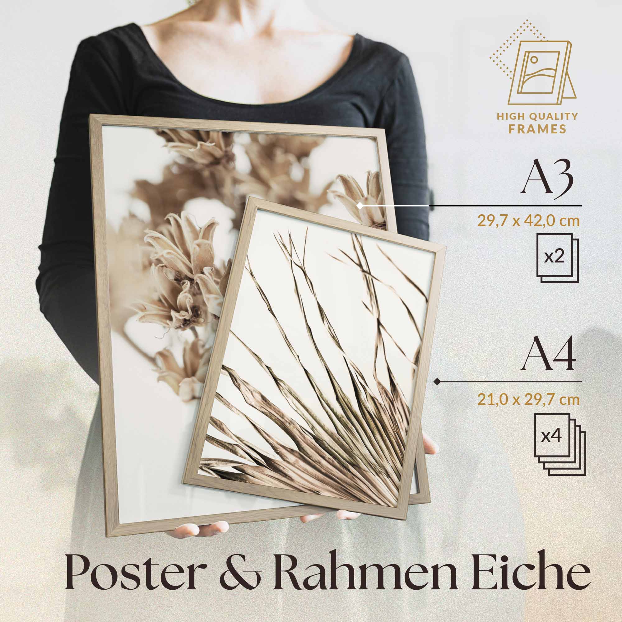 Abstrakt Beige Blume