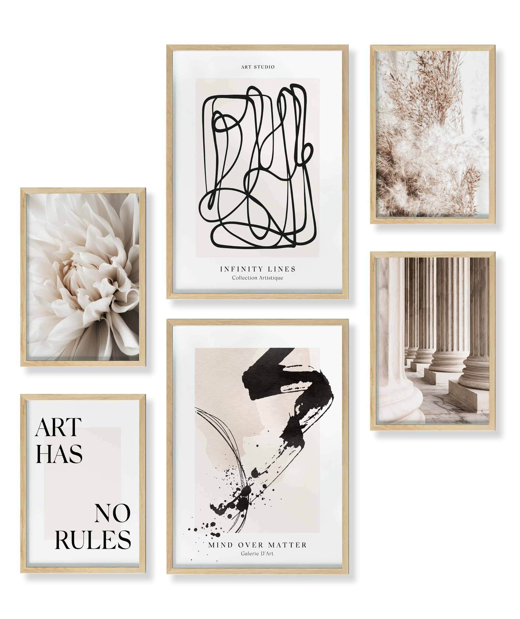 Art Beige Blumen