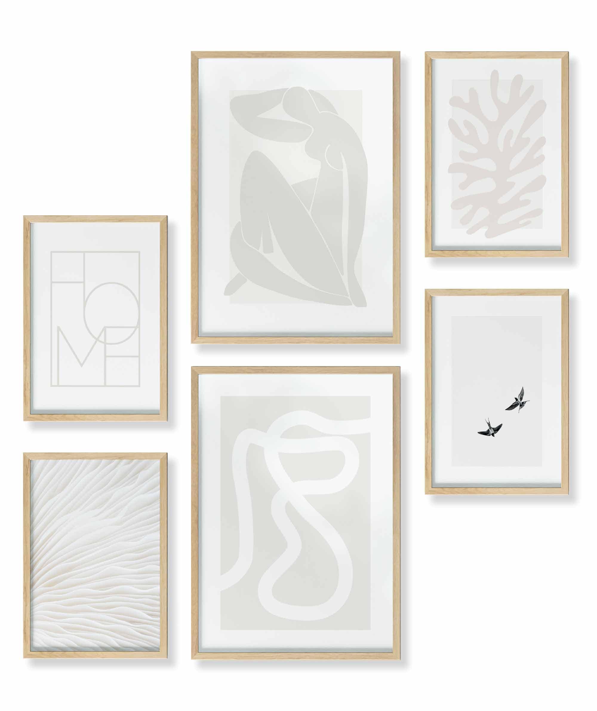 Abstrakt Matisse Beige