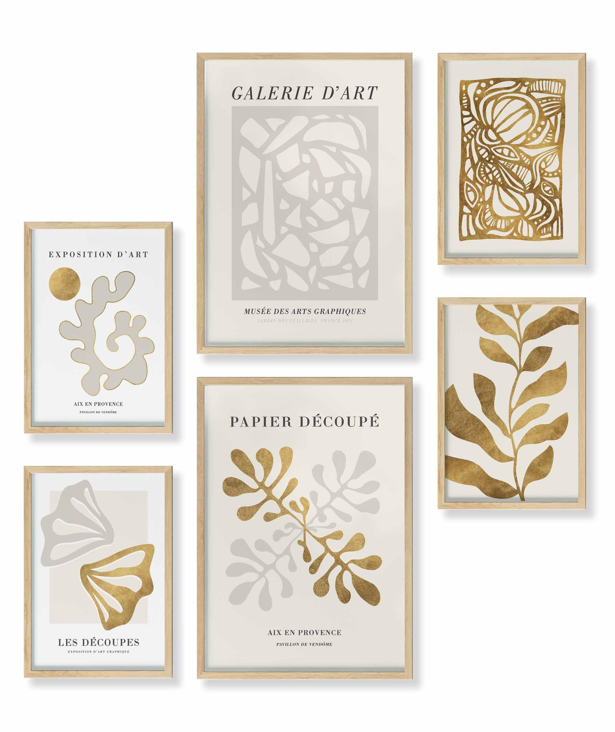 Abstrakt Matisse Gold