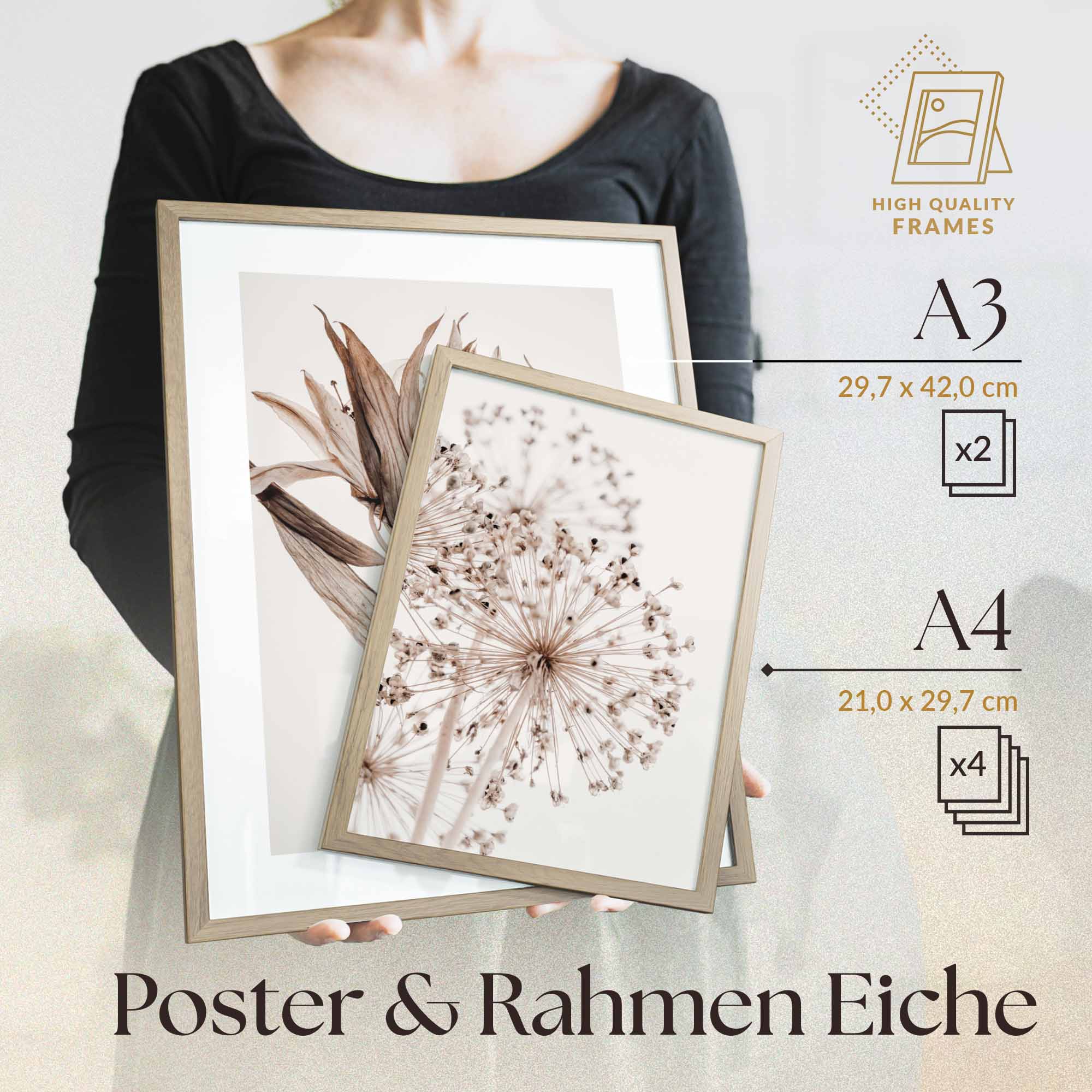 Beige Blume Braun