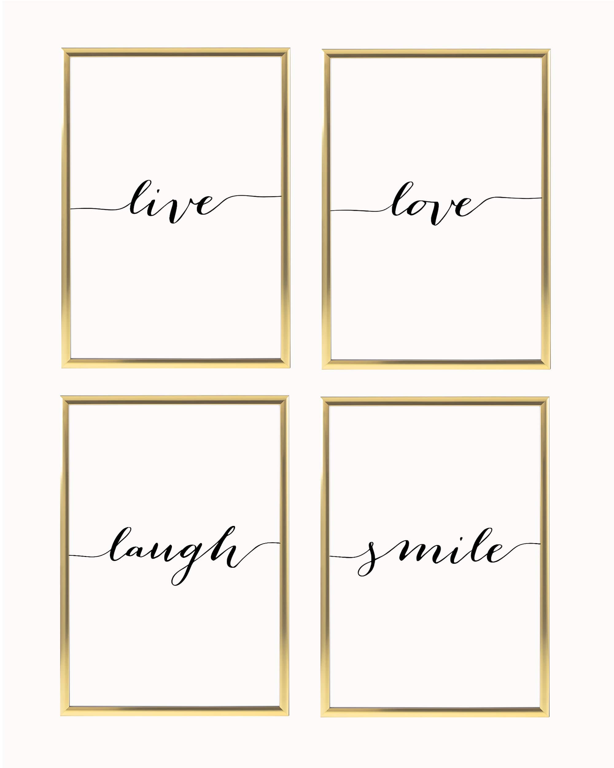 Live Love Laugh Poster – Sets Poster Set Heimlich
