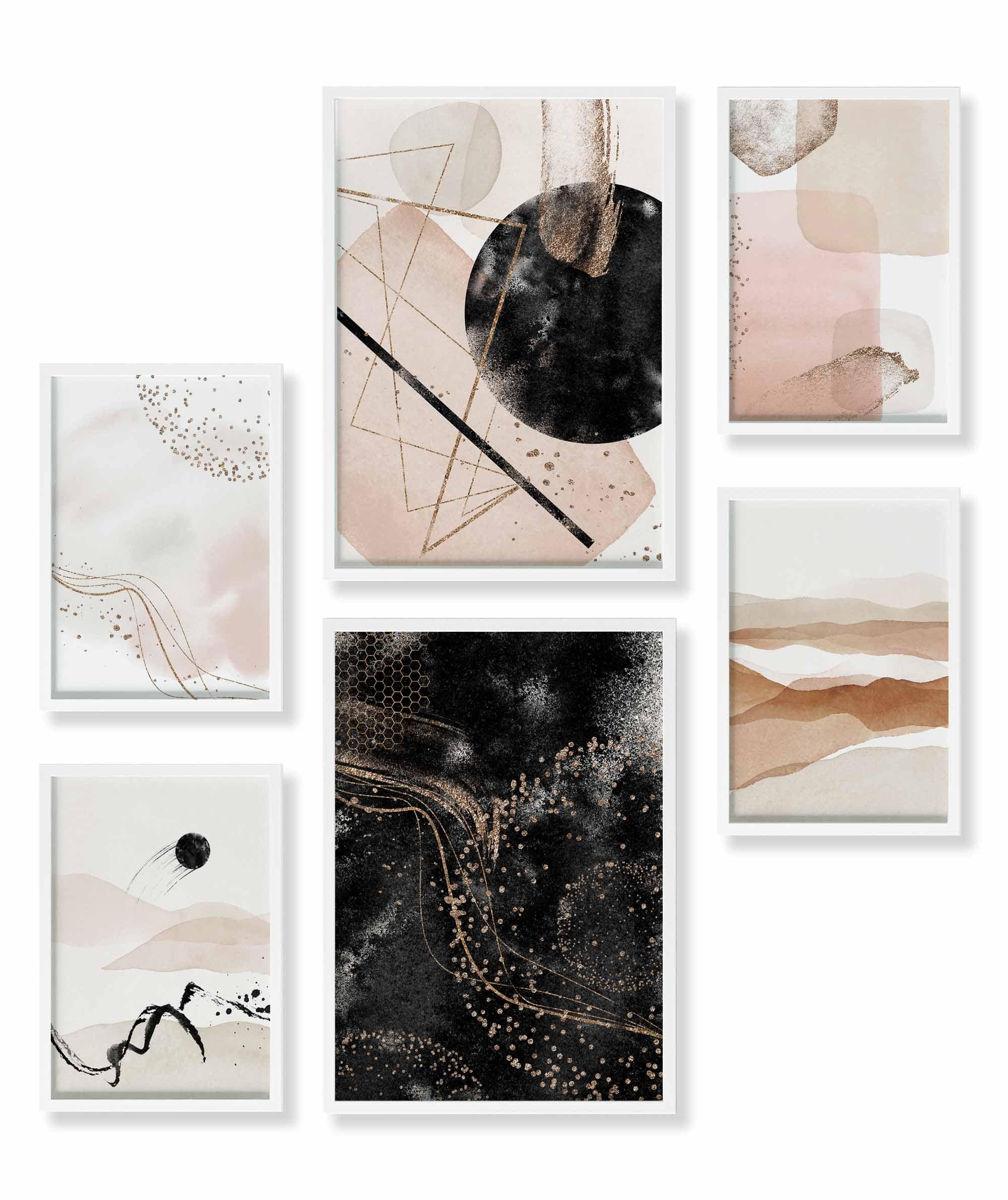 Abstrakt Aquarell Gold II