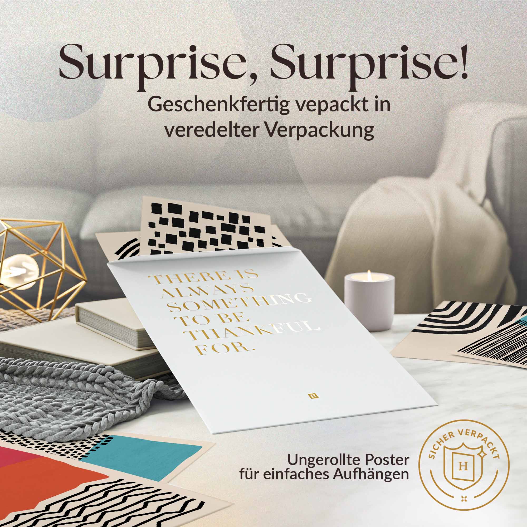Abstrakt Blau Bunt