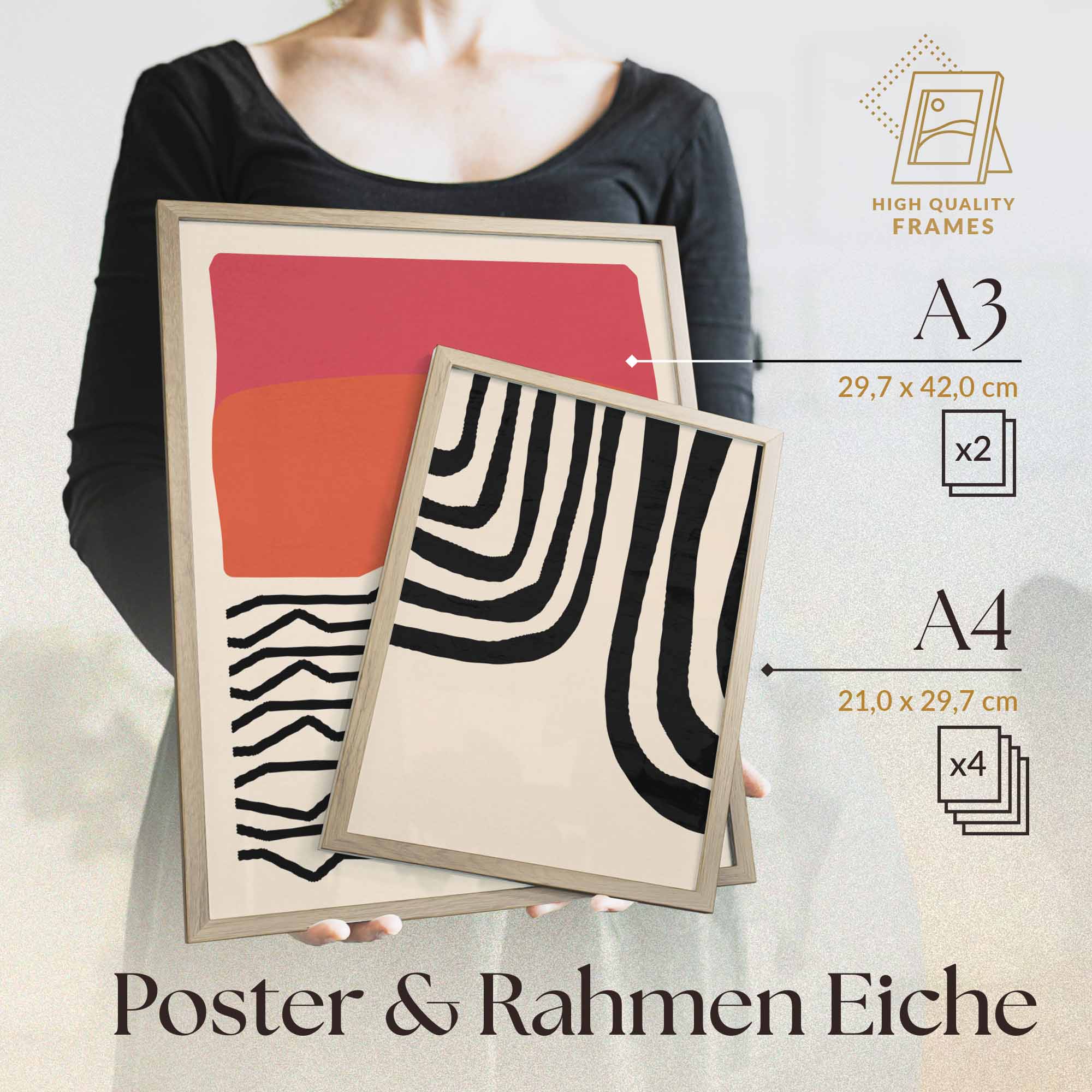 Abstrakt Blau Bunt